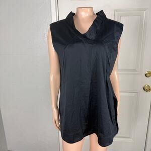 Jil Sander Womens Shirt Top 44 Blouse Button Career Sleeveless Italy Designer P5